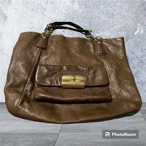 On sale!!!🔥Coach KRISTIN Pinnacle Leather Brown